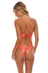 Luli Fama Babes Just Want Sun Banded High Leg Ruched Back Bottom